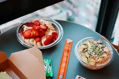 Food truck at a corporate event