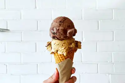 Dessert food truck catering at an event