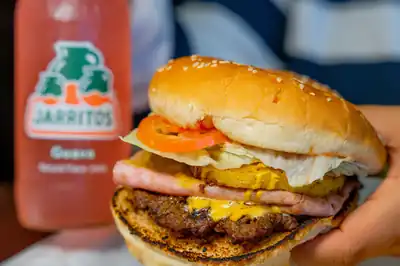 Gourmet burgers made fresh on-site