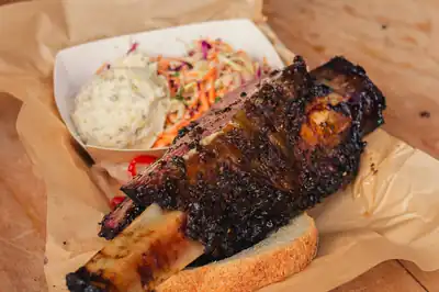 Smoked BBQ served from a food truck